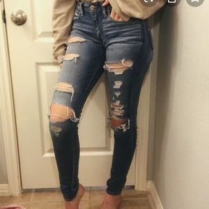 American Eagle ripped jeans